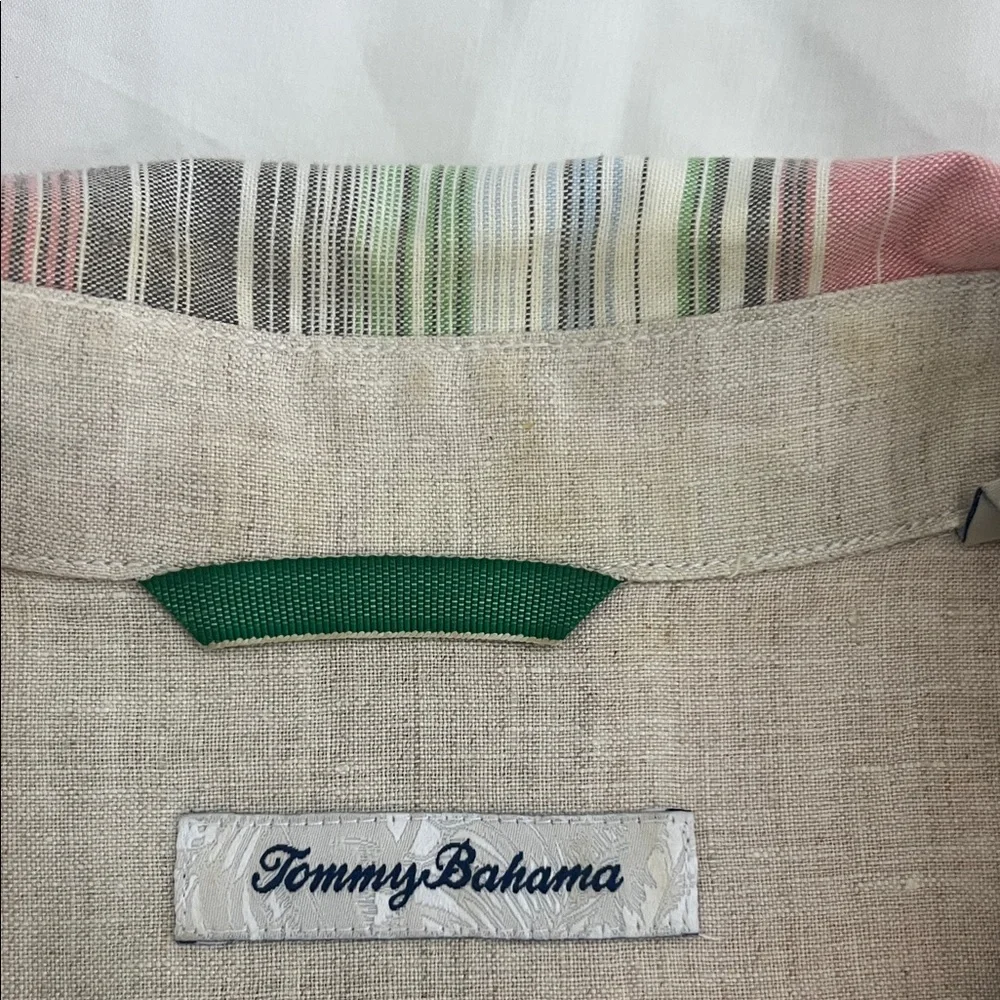 Tommy Bahama Multicolor Striped Men's Shirt Large - Picture 8 of 12